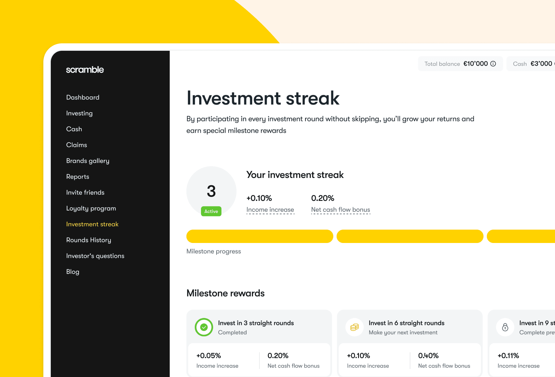 Einführung in Investment Streaks: Belohnungen für beständiges Investieren