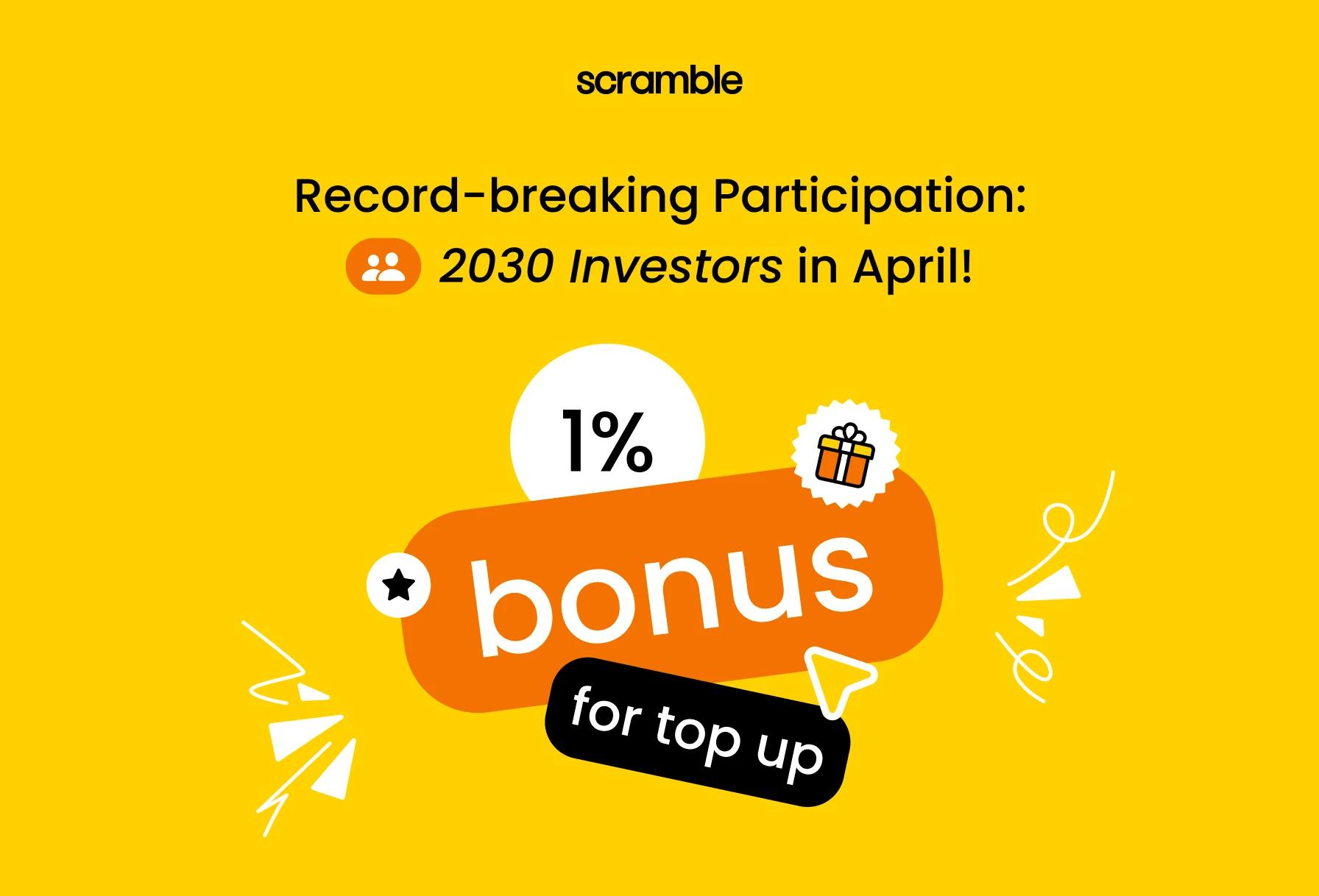 Record-Breaking Participation: 2,030 Investors in April!