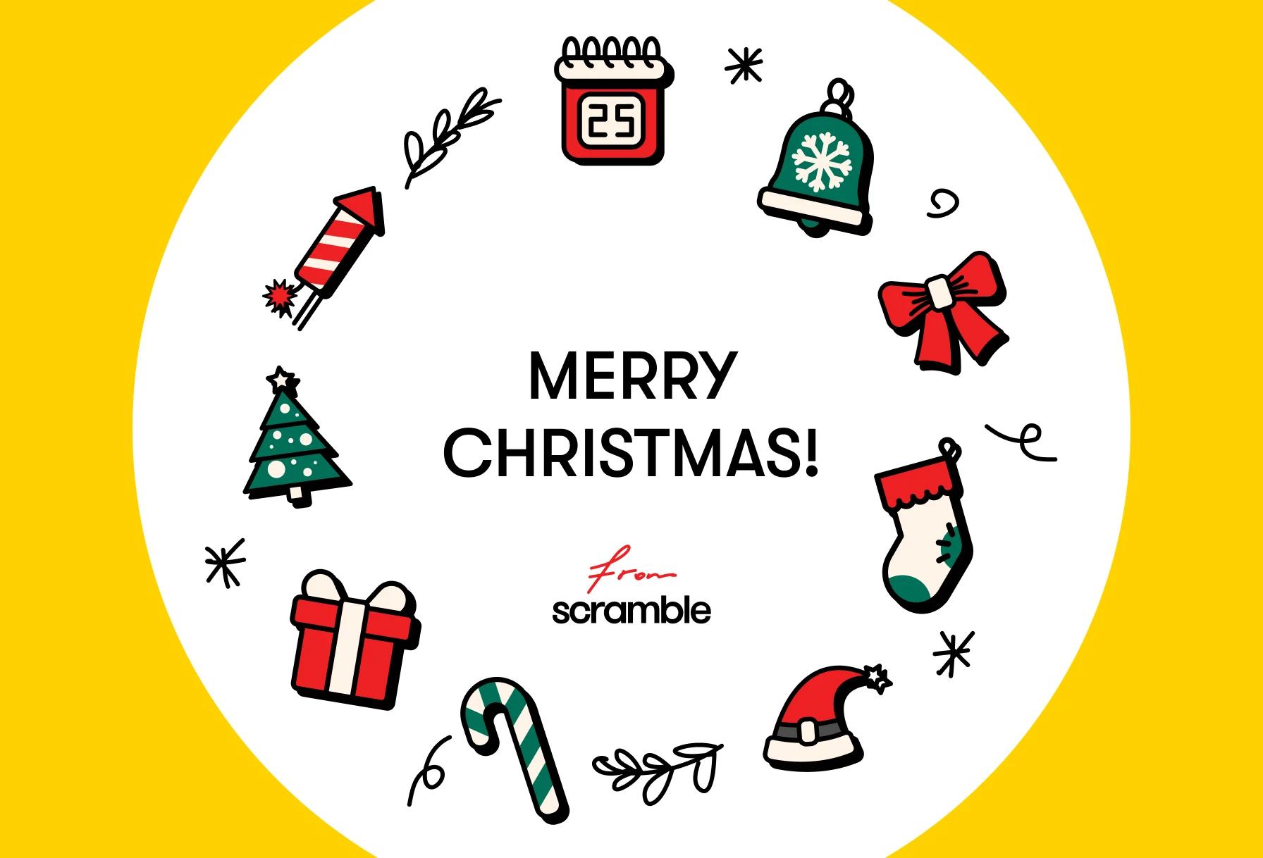 Saludos navideños de Scramble